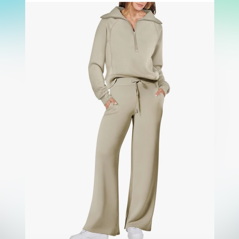 2 Piece Outfits Sweatsuit Oversized Sweatshirt Sweatpants Tracksuit
